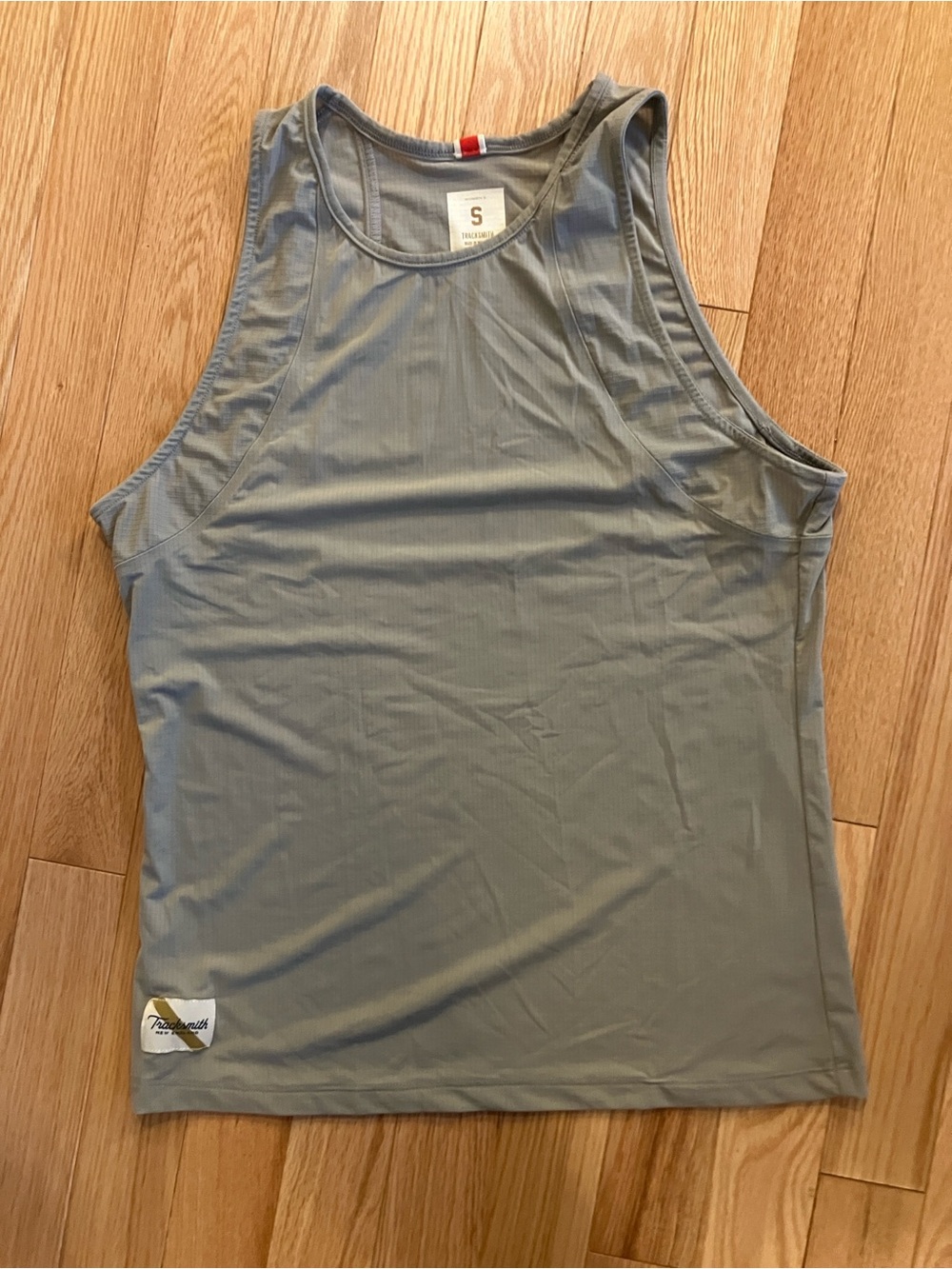 Tracksmith Women's Strata Tank Top - Light Gray Small